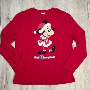 Disney Christmas Santa Mickey Shirt